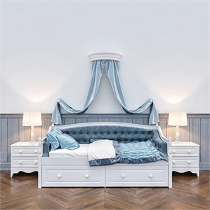 Children's bed with canopy